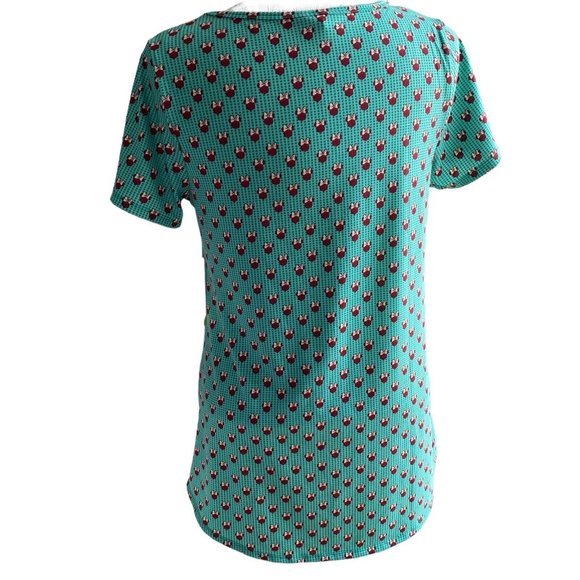 LuLaRoe Minnie Mouse Classic T Green Brown Size Small S Women’s Top NWT - Picture 5 of 10